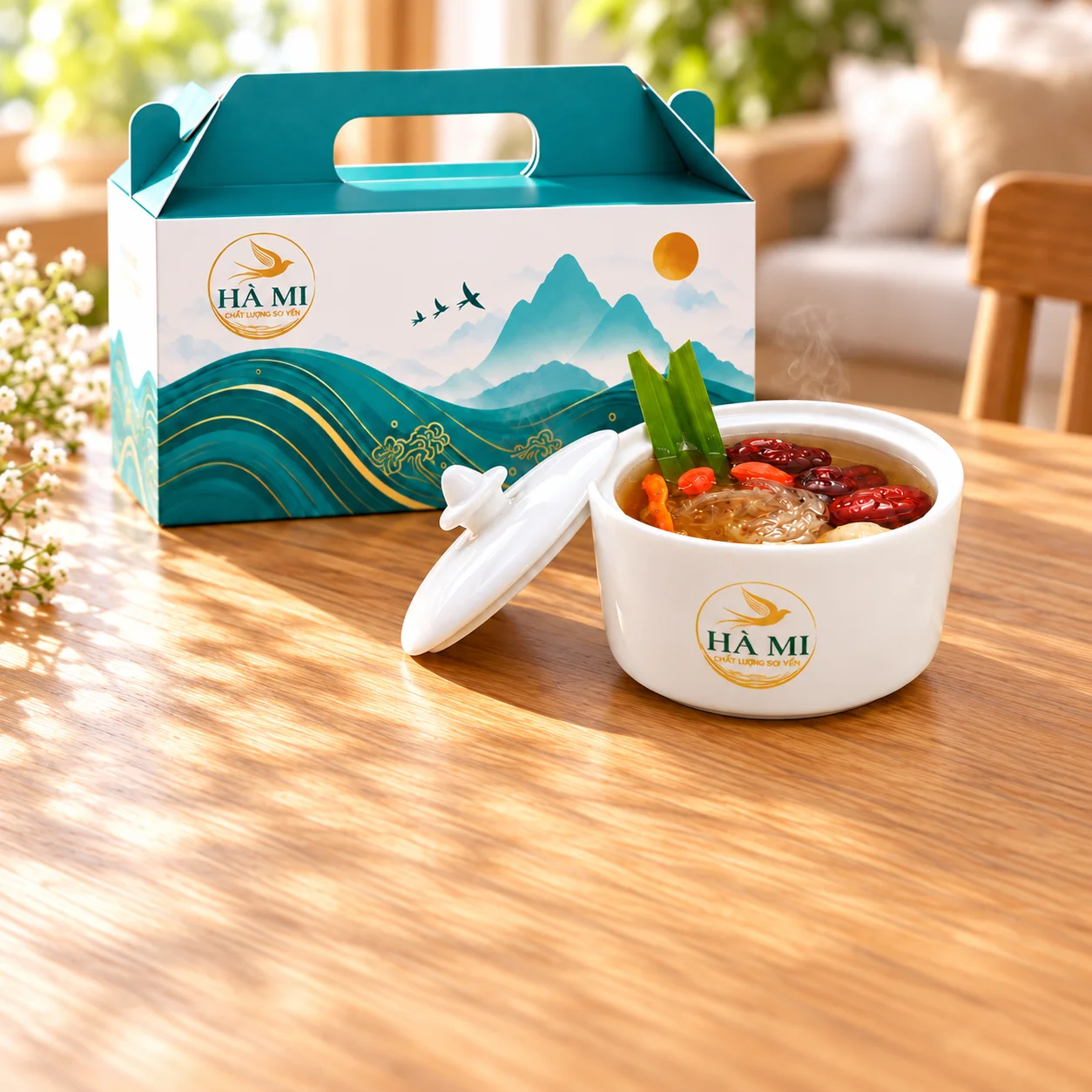 Yến Tươi Chưng Nóng Thố Sứ — Giao Ngay 2H