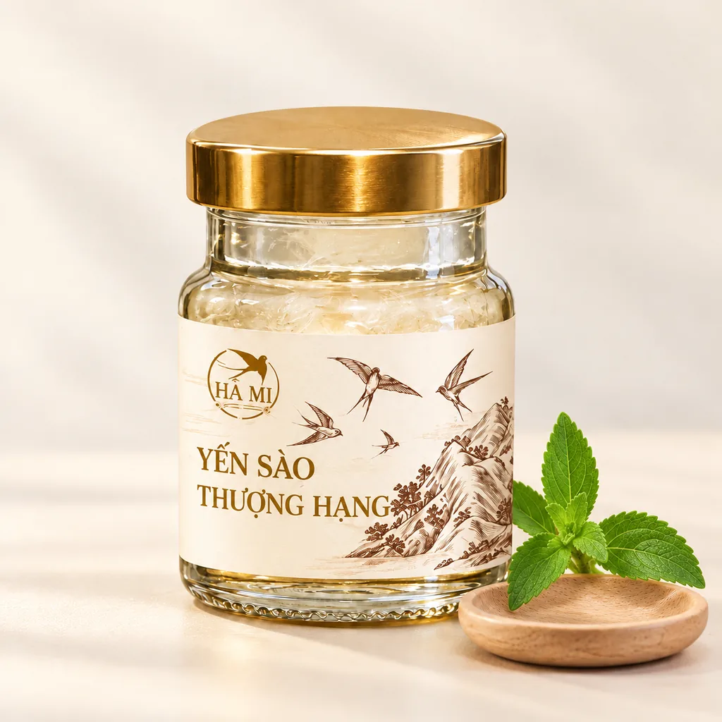 Yến Sào Thượng Hạng Cỏ Ngọt • Đường Kiêng (Hũ 75ml)